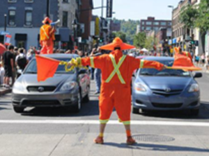 Événement entreprise, amuseur public