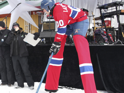 amuseur public - défilé de Noël